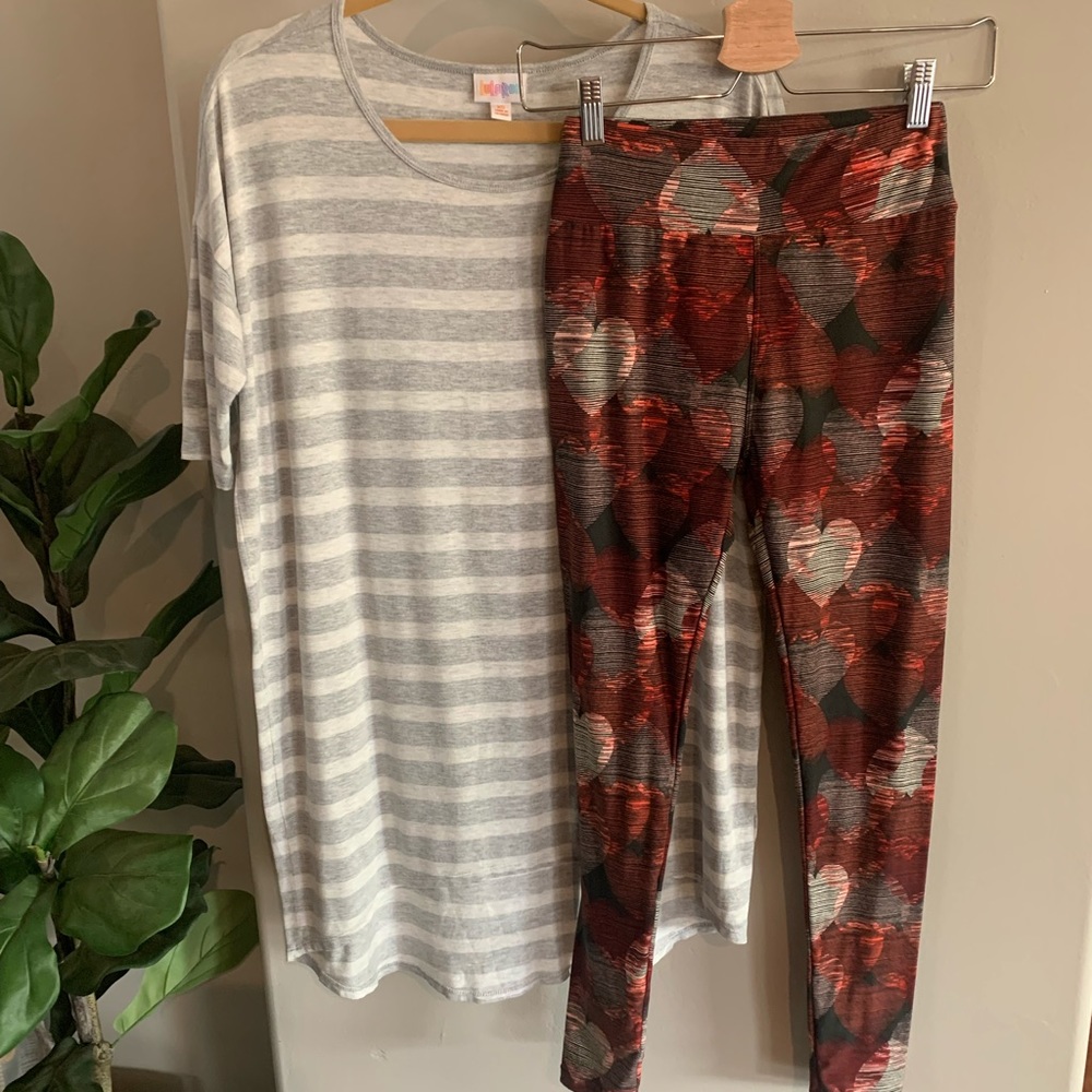 LulaRoe Tunic and Legging set
